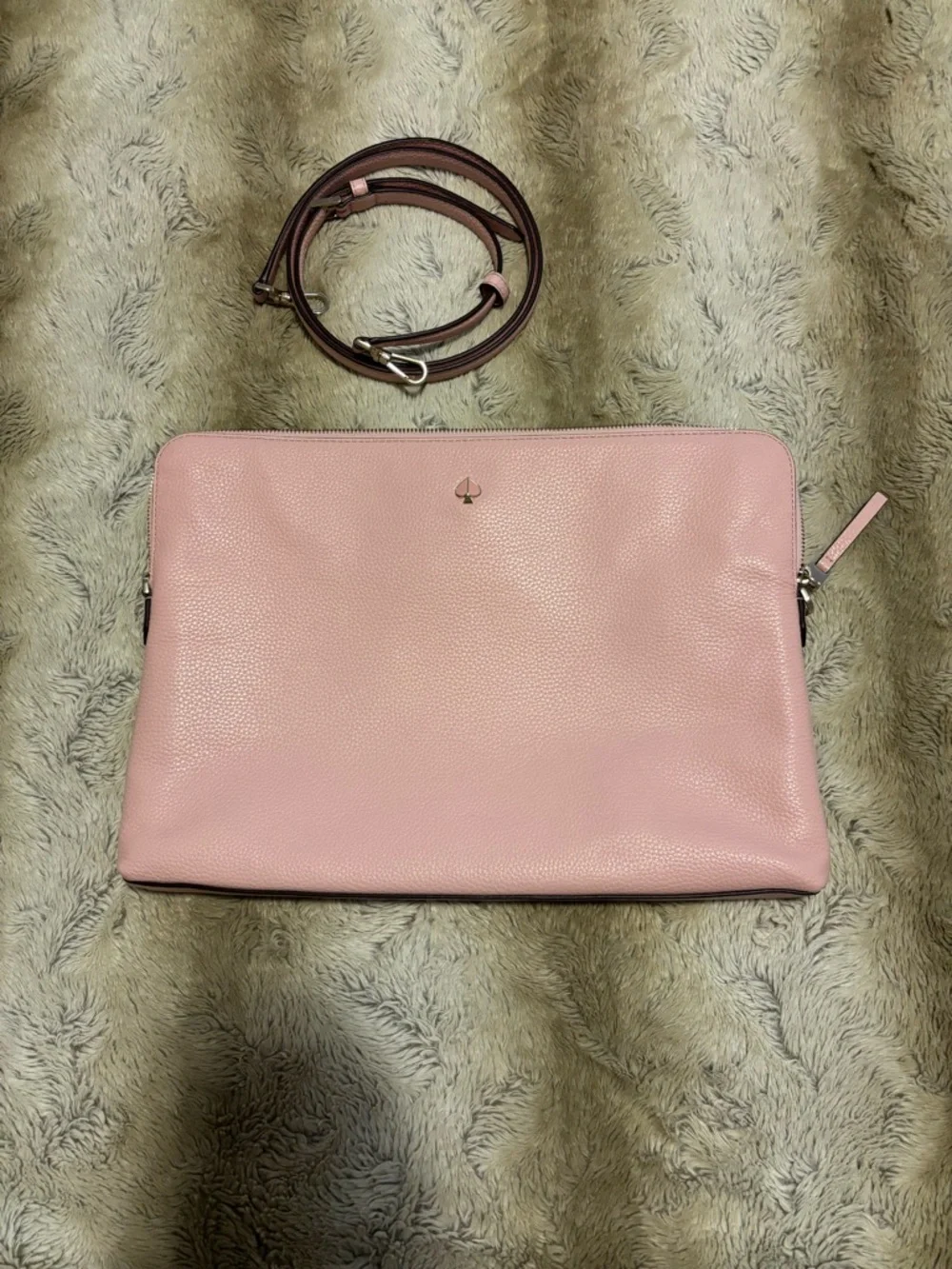 Kate Spade Pink Leather Laptop Bag